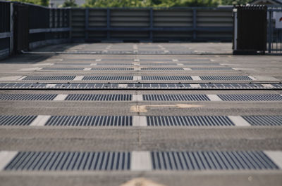 Close-up of metal grate