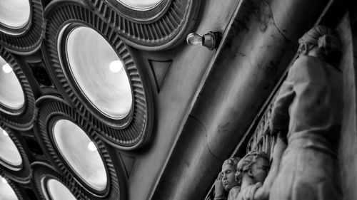 Low angle view of ornate in temple