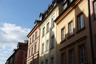 Low angle view of building against sky