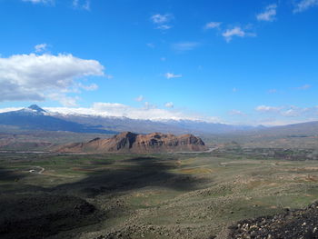 Scenic view of landscape against sky