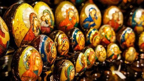 Full frame shot of multi colored candies for sale