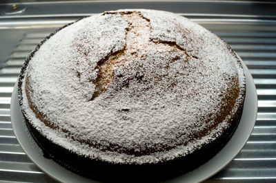 Close-up of cake in plate