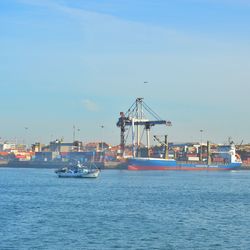 Cranes at commercial dock