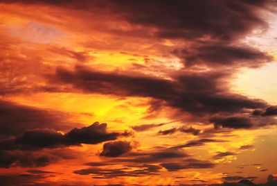 Low angle view of cloudy sky