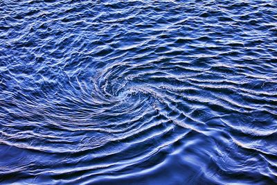 Full frame shot of rippled water in sea