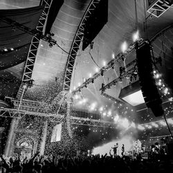 Crowd at music concert