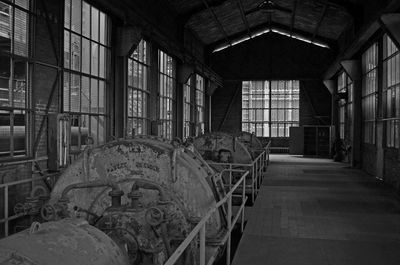 Interior of abandoned building