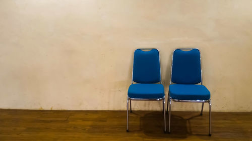 Chairs and blue chair