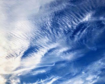 Low angle view of clouds in sky