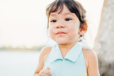 Portrait of cute girl