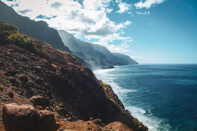 Scenic view of sea against sky