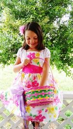 Portrait of young woman