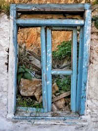 Old wooden door