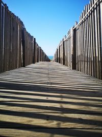 Empty boardwalk