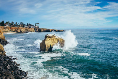 Scenic view of sea against sky