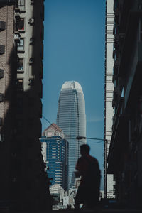 Rear view of buildings against sky