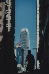 Rear view of buildings against sky