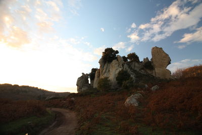 View of rock formations