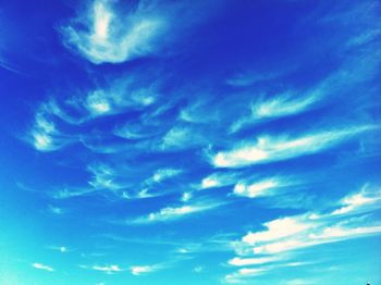 Low angle view of cloudy sky