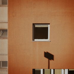 Full frame shot of orange building