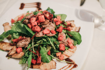 Close-up of food in plate