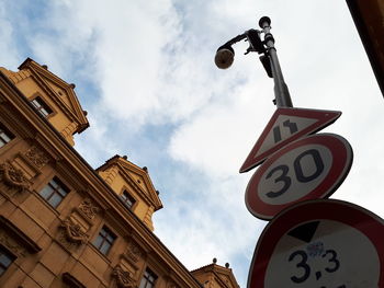 Low angle view of building against sky