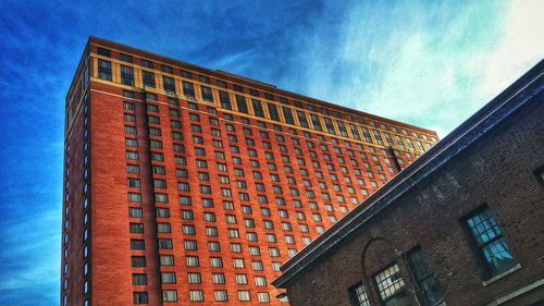 Low angle view of building against sky