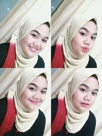 Portrait of smiling happy girl