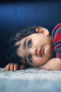 Close-up portrait of boy