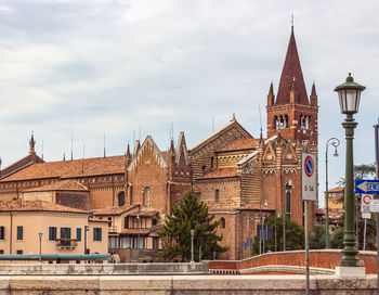 Exterior of buildings against sky in city