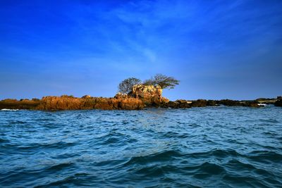 Scenic view of calm sea