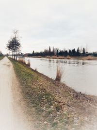 Scenic view of river against sky