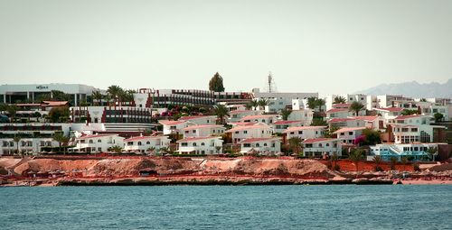 Residential buildings by sea