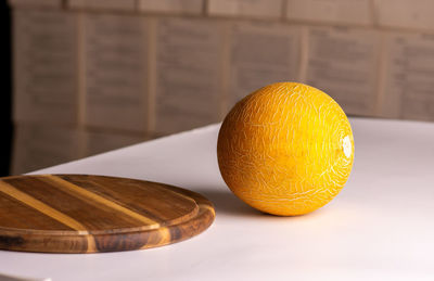 Close-up of fruit on table