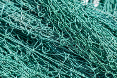 Full frame shot of fishing net