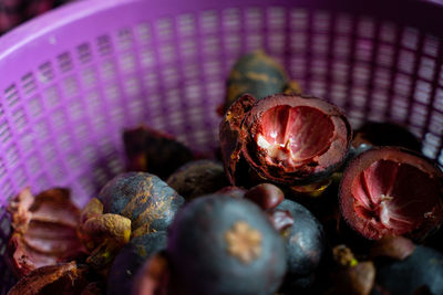 Close-up of fruits in basket