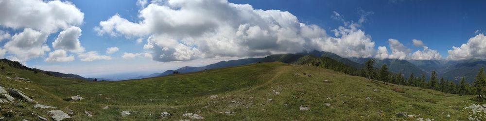 Panoramic view of landscape against sky