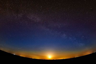 Scenic view of star field at night