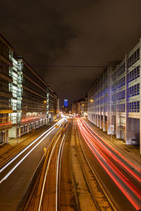 High angle view of street 