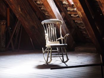 Chairs and table on hardwood floor