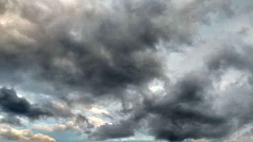 Low angle view of storm clouds in sky