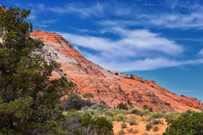 Scenic view of rocky mountains against sky