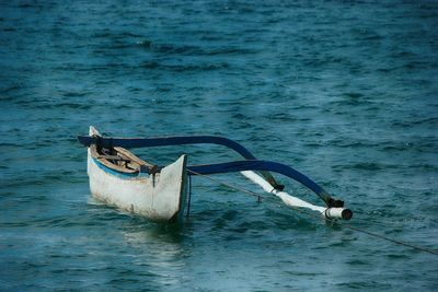 Fishing boat in a sea