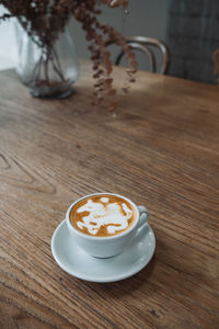 Close-up of coffee on table