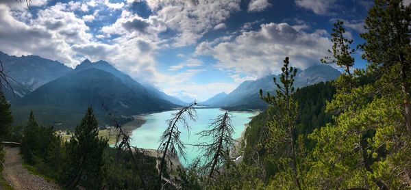 Panoramic view of landscape against sky