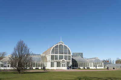 Wes anderson green house building called the palmhouse in gothenburg