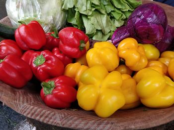 Close-up of bell peppers