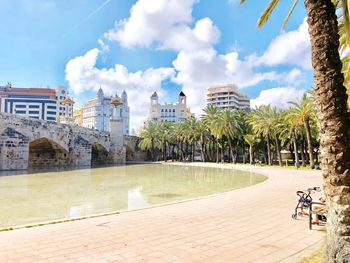 Panoramic view of city against sky