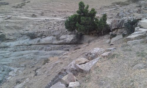 Scenic view of rocky shore