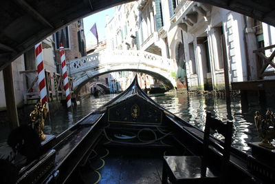 View of bridge over canal